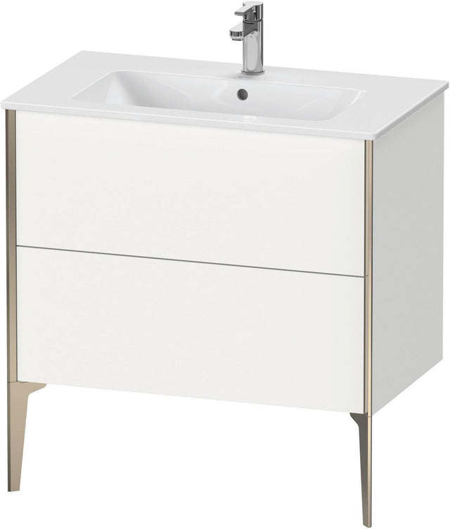 DURAVIT XViu Waschtischunterbau bodenstehend 594x810x480 mm mit 2 Auszügen, weiß matt
