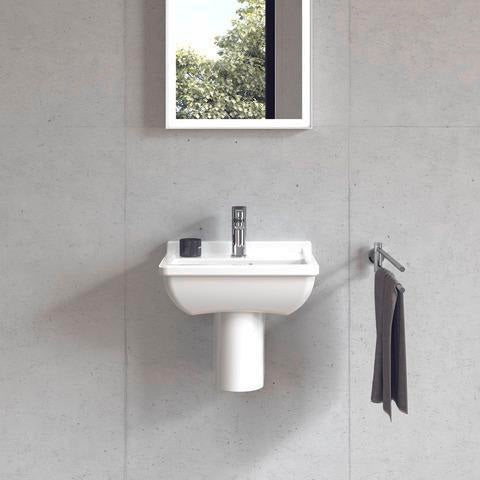 DURAVIT Handwaschbecken Starck 3 450 mm mit Überlauf, 1 Hahnloch, weiß