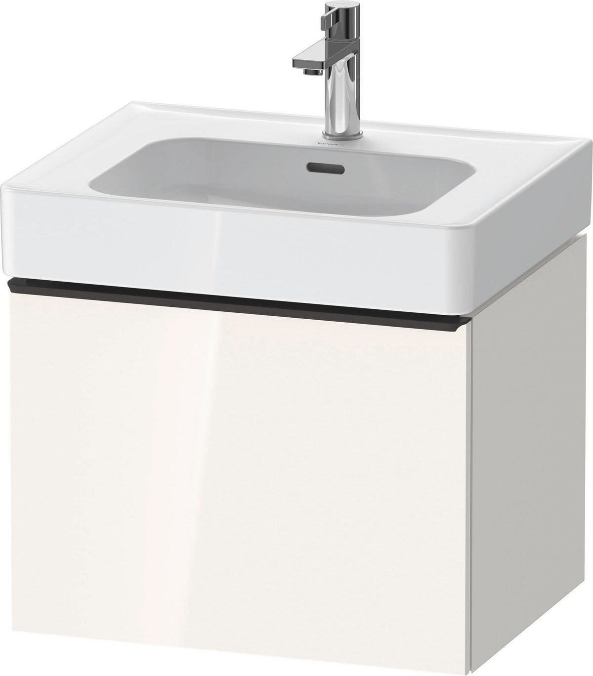 DURAVIT D-Neo Waschtischunterbau 584 mm Eiche Schwarz Matt mit Bronze Griff