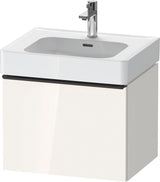DURAVIT D-Neo Waschtischunterbau 584 mm Eiche Schwarz Matt mit Bronze Griff