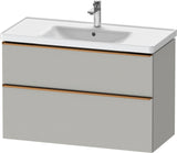 DURAVIT D-Neo Waschtischunterbau 984 mm betongrau matt mit Soft-Close und Bronze-Griff