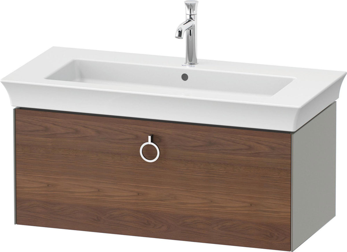 DURAVIT White Tulip Waschtischunterbau 984 mm, 1 Auszug, wandhängend, weiß seidenmatt, mit Griff