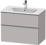 Duravit D-Neo Waschtischunterbau 810 mm betongrau matt mit Soft-Close-Auszug