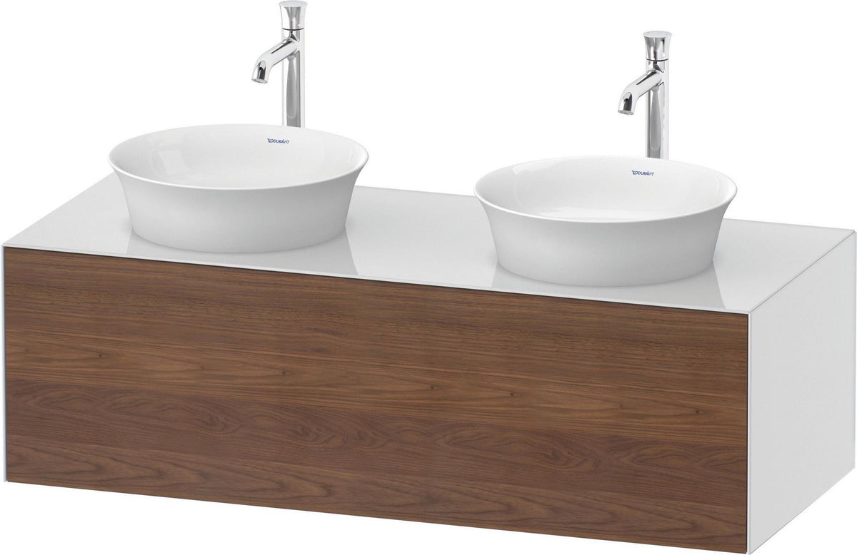 DURAVIT White Tulip Waschtischunterbau wandhängend 1300 mm weiß seidenmatt mit LED-Innenbeleuchtung