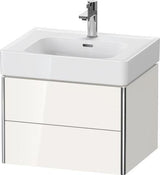 Duravit XSquare Waschtischunterbau 584 mm, 2 Schubkästen, Tip-on, Taupe