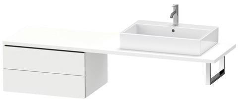 Duravit L-Cube Unterschrank 720 mm taupe supermatt mit 2 Schubkästen und Einrichtungssystem