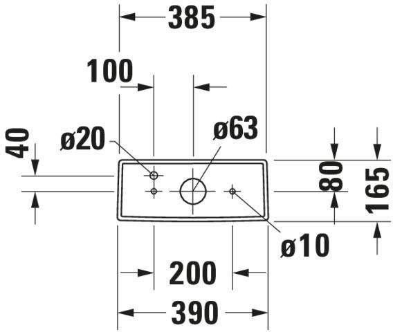 DURAVIT DuraStyle Spülkasten weiß – Dual Flush, Anschluss unten links, 390x170x370 mm