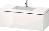 DURAVIT L-Cube c-bonded Waschtischset 1200 mm mit Vero Air Waschtisch, 1 Auszug, Weiß Matt