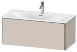 Duravit Waschtischunterbau XSQUARE 1010 mm wandhängend für Viu 234410 in Taupe Matt