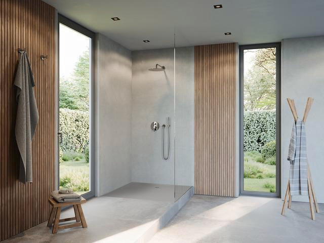 DURAVIT Sustano Duschwanne 800x800x30 mm Mineralguss hellgrau matt – bodenbündig & halbeinbau