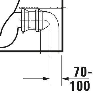 DURAVIT D-Neo Stand-Tiefspül-WC 650 mm rimless, weiß, Abgang Vario