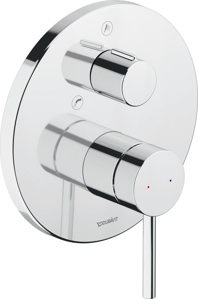 DURAVIT Circle Einhebel-Wannenmischer Unterputz mit Umstellventil, Chrom
