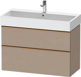 Duravit D-Neo Waschtischunterbau 984 mm Eiche Terra Matt mit Auszug und Soft-Close