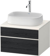 DURAVIT Zencha Konsolenwaschtischunterbau 650 mm Eiche Anthrazit mit Push-Open