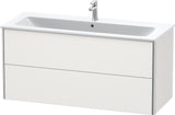 DURAVIT XSquare Waschtischunterbau 1210 mm, 2 Schubkästen, Weiß Seidenmatt