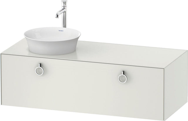 DURAVIT White Tulip Waschtischunterbau 1300 mm wandhängend mit Auszug und LED-Innenbeleuchtung von Philippe Starck