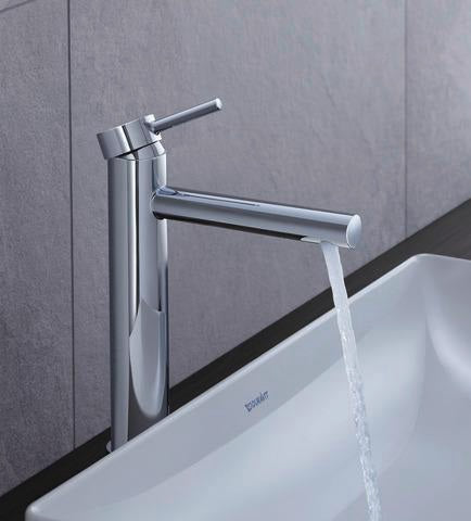 DURAVIT Circle Einhebel-Waschtischmischer L ohne Zugstange, Chrom – Keramikmischsystem