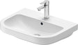 Duravit D-Code 2.0 Waschtisch, Weiß Hochglanz, Rund, 600 mm, Wandhängend, mit Überlauf