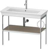 DURAVIT White Tulip Metallkonsole 984 mm von Philippe Starck – Höhenverstellbar, Weiß Seidenmatt