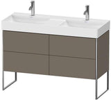 Duravit XSQUARE Waschtischunterbau 1184 mm mit 4 Auszügen, s-matt, Eiche, Anschlag links