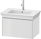 DURAVIT White Tulip Waschtischunterbau 684 mm – 1 Auszug, Tip-On, LED-Innenbeleuchtung, graphit seidenmatt