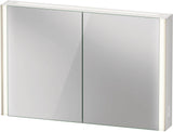 DURAVIT XViu Spiegelschrank 820 mm mit LED-Beleuchtung, Champagner Matt, 2 Türen, IP44
