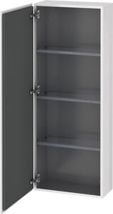 Duravit L-Cube Halbhochschrank 500 mm, 1 Tür links, betongrau matt, wandhängend, Soft-Close