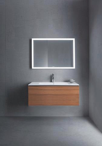 DURAVIT ME by Starck Möbelwaschtisch 1030 mm Weiß Seidenmatt mit Überlauf und 1 Hahnloch