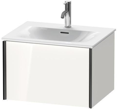 Duravit XViu Waschtischunterbau 610 mm weiß matt mit Tip-On-Technik und einem Auszug