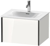 Duravit XViu Waschtischunterbau 610 mm weiß matt mit Tip-On-Technik und einem Auszug