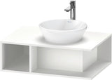 Duravit D-Neo Waschtischunterbau 800 mm Betongrau Matt – Wandhängend, 1 offenes Fach links