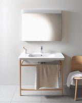 Duravit DuraStyle Möbelwaschtisch 1000 mm weiß mit Überlauf und Hahnlochbank