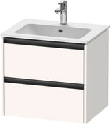 DURAVIT Ketho.2 Waschtischunterbau 610 mm betongrau matt mit 2 Schubkästen und Soft-Close