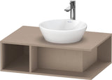 Duravit D-Neo Waschtischunterbau 800 mm Betongrau Matt – Wandhängend, 1 offenes Fach links