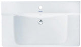 Duravit Möbelwaschtisch P3 Comforts 850x500mm weiß mit Überlauf, ohne Hahnloch, Ablagefläche links