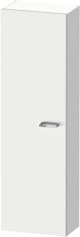 DURAVIT XBase Halbhochschrank 400 mm weiß matt, Anschlag links, mit Soft-Close und 4 Glasböden