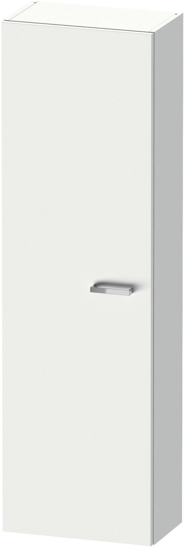 DURAVIT XBase Halbhochschrank 400 mm weiß matt, Anschlag links, mit Soft-Close und 4 Glasböden