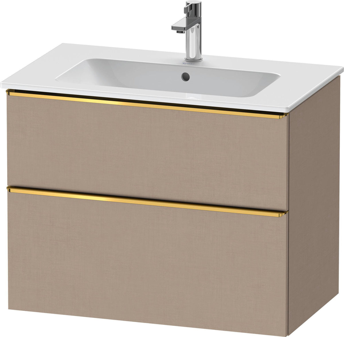 Duravit D-Neo Waschtischunterbau 810 mm betongrau matt mit Soft-Close-Auszug