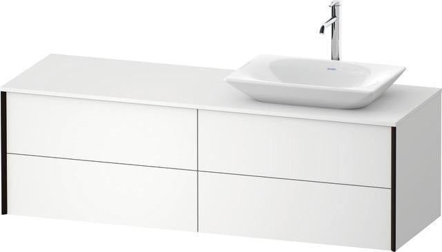 Duravit XVIU Waschtischunterbau 1600x550mm Champagner Matt mit Konsolenplatte