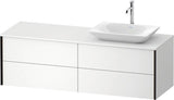 Duravit XVIU Waschtischunterbau 1600x550mm Champagner Matt mit Konsolenplatte