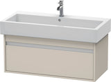 Duravit Ketho Waschtischunterbau 950 mm wandhängend basalt matt mit 1 Auszug
