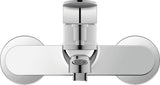 Duravit Wave Einhebel-Wannenmischer Aufputz mit Keramikmischsystem und Umsteller, Chrom
