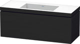 DURAVIT L-Cube c-bonded Waschtischset 1200 mm Eiche Schwarz mit Vero Air Becken, 1 Auszug, wandhängend