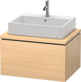 Duravit L-Cube Konsolenwaschtischunterbau 720 mm betongrau matt mit 1 Auszug und Tip-on-Technik