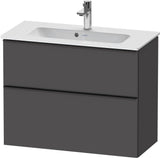 DURAVIT D-Neo Waschtischunterbau 810 mm Eiche Schwarz Bronze, wandhängend, 1 Auszug