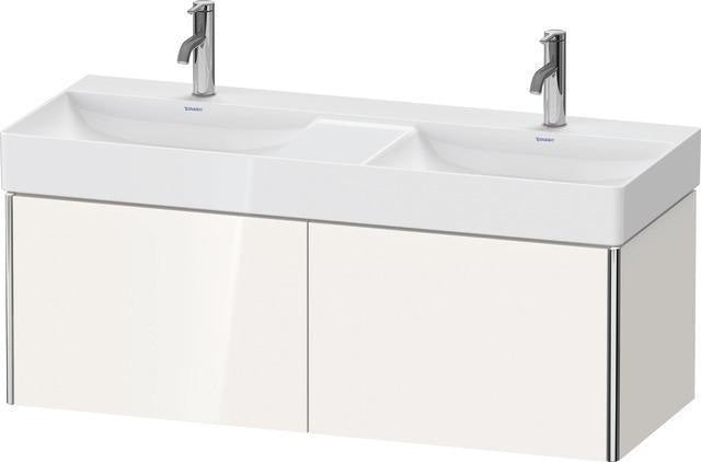 Duravit XSQUARE Waschtischunterbau 1184 mm, 2 Auszüge, weiß matt – für DuraSquare