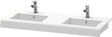 DURAVIT DuraStyle Konsole 800 mm weiß matt – Wandhängende Waschtischplatte mit 2 Ausschnitten