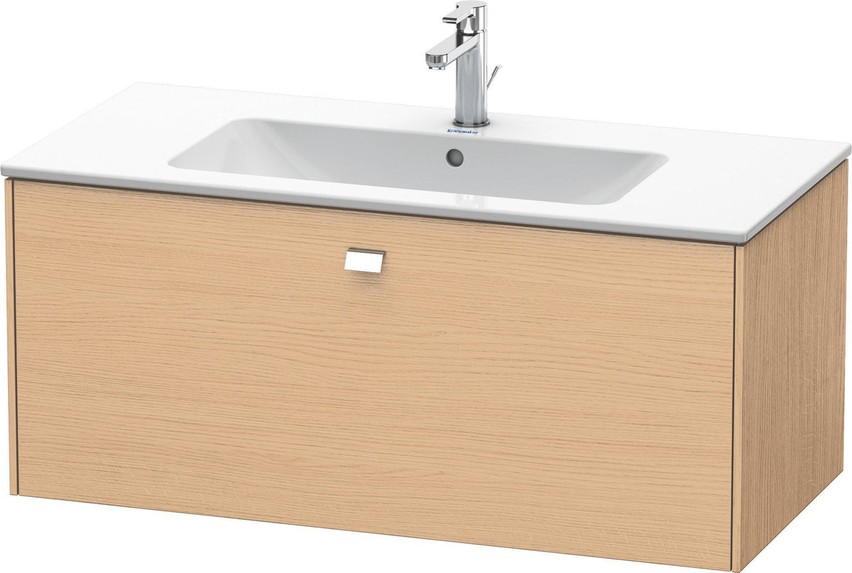 Duravit Brioso Waschtischunterbau 620 mm betongrau matt mit 1 Auszug und Soft-Close