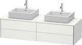 Duravit XSquare Waschtischunterbau 1600 mm betongrau matt, 4 Schubkästen, wandhängend