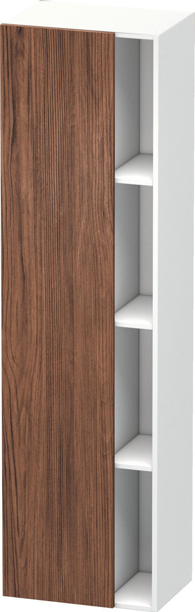 DURAVIT DuraStyle Hochschrank 360x500x1800mm, 1 Tür links, weiß matt – Wandhängend mit Soft-Close